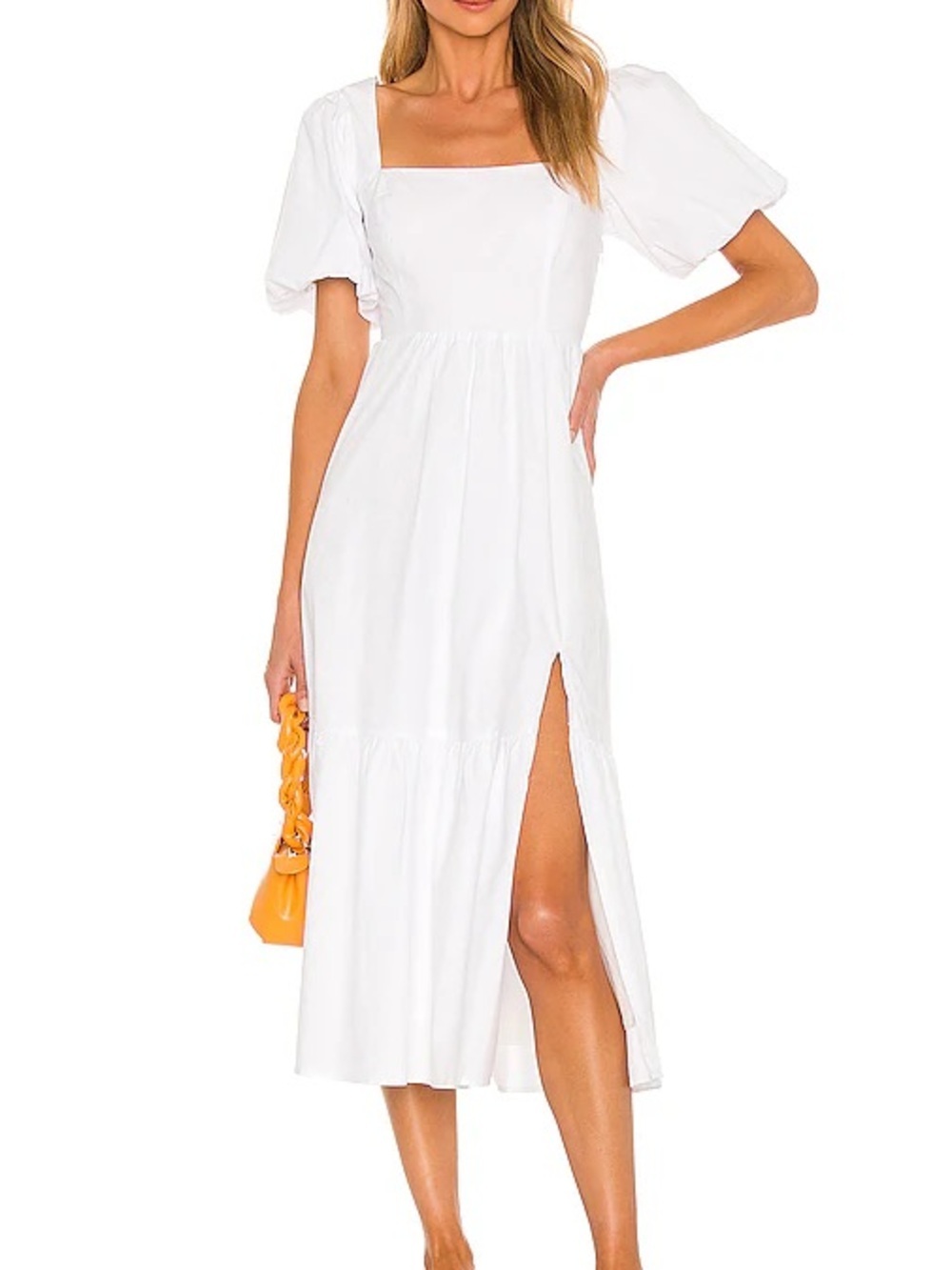 Poplin Tiered Dress in White
ASTR THE LABEL